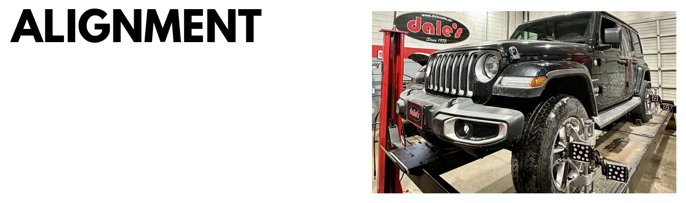 Jeep Wheel Alignment Dales Auto Service
