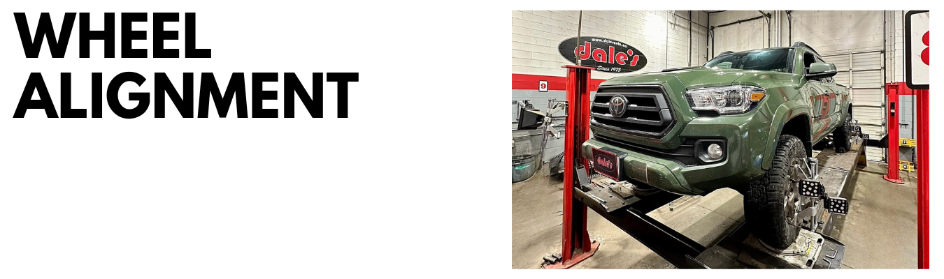 Toyota Wheel Alignment Dales Auto Service